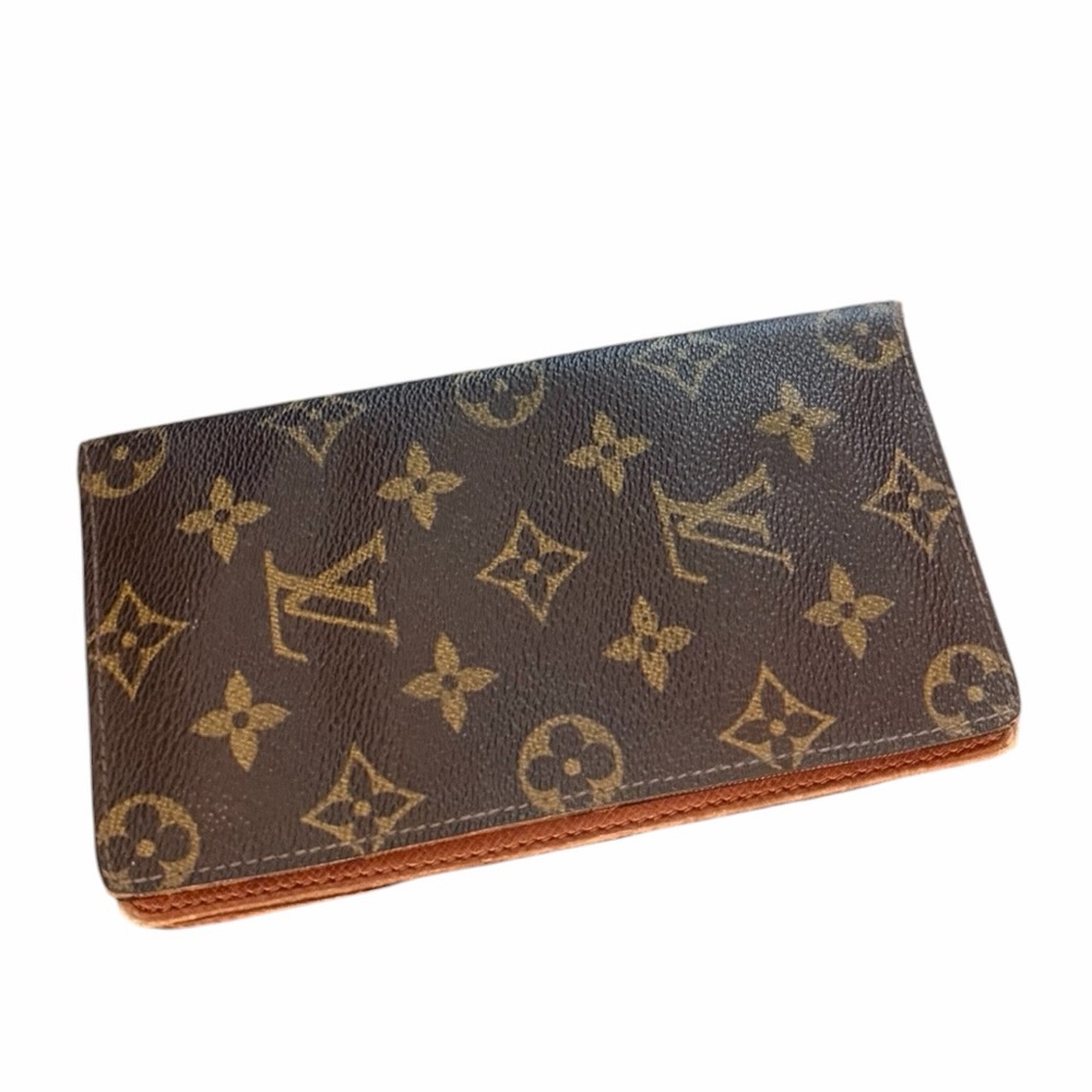 Louis Vuitton Monogram Canvas Long Wallet - Checkbook cover w credit card slots